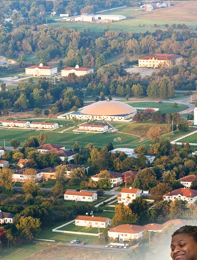 Our campus in Fairfield, Iowa